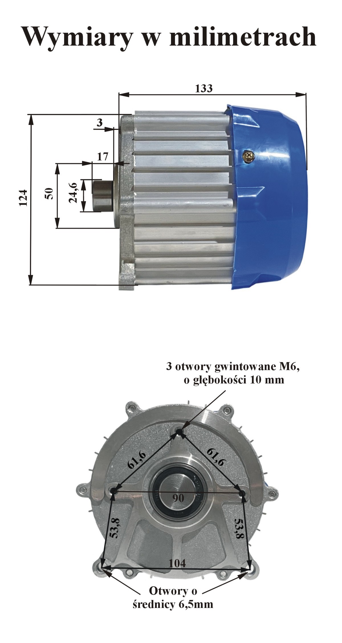 Silnik 10kW - wymiary