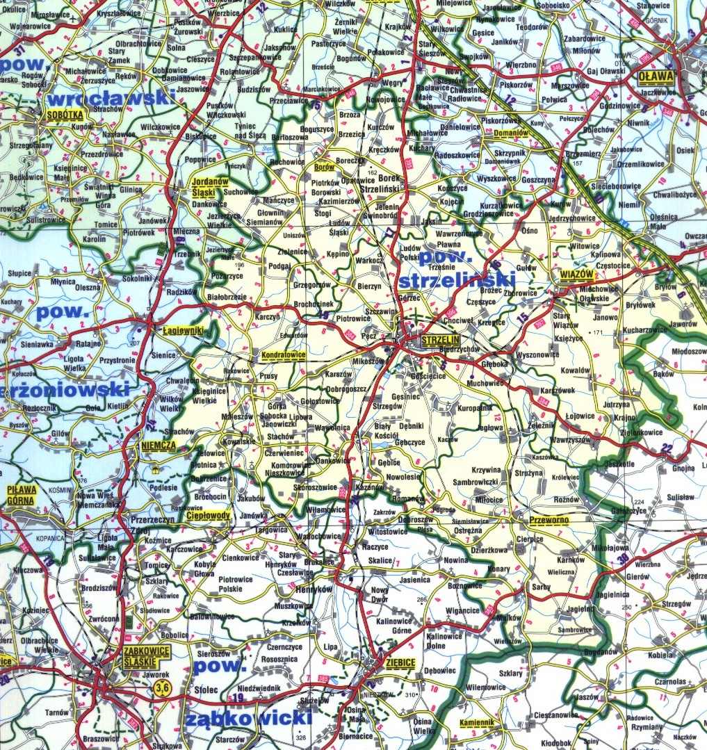 Kliknij - zobaczysz okolice Strzelina 1:50000